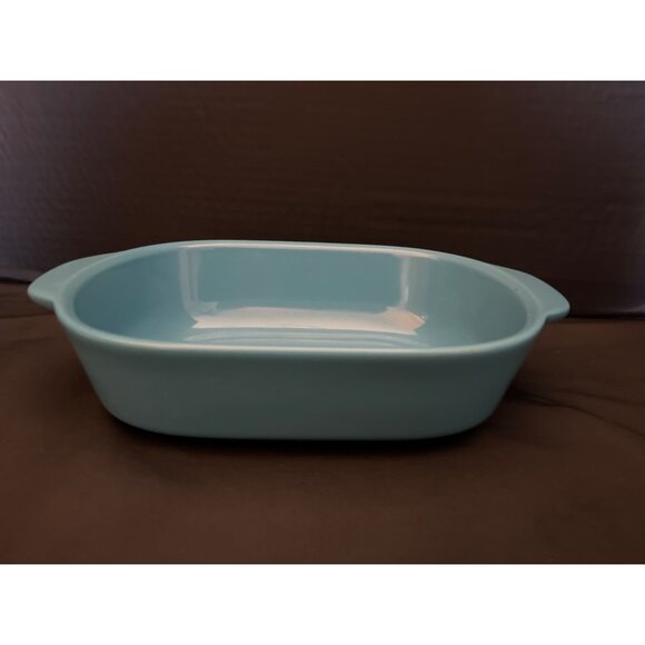 CW by CorningWare Medium Baker 1 1/2 Qt Blue Stoneware Bake Casserole - Picture 1 of 5